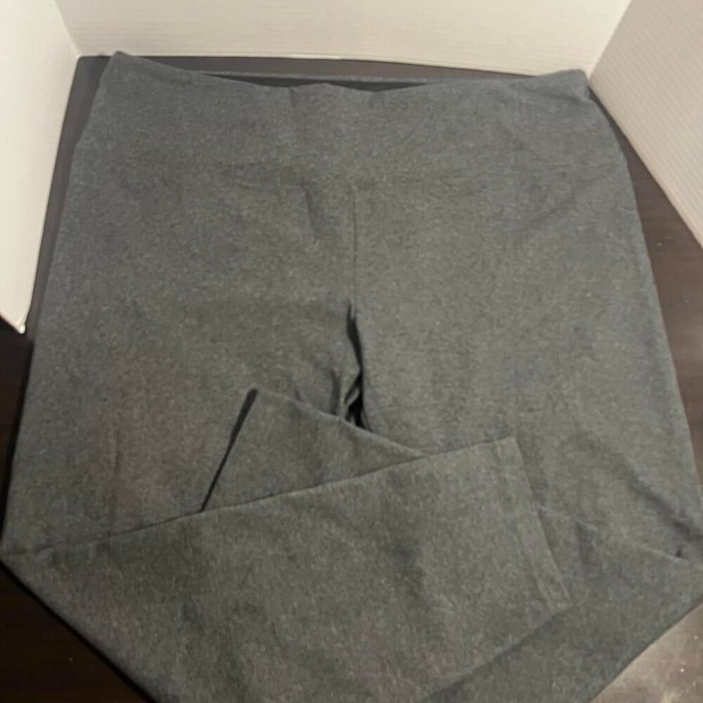 Intro Love The Fit Charcoal Grey Tummy Control Leggings Womens Plus 3X